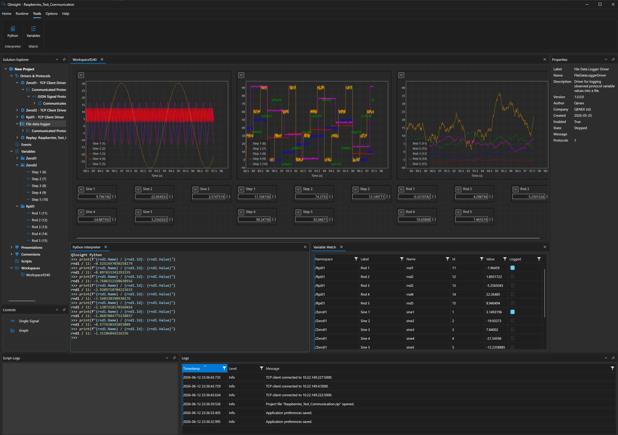 Full QInsight application built on QENEX Suite